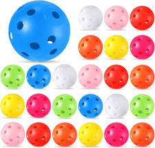 24 Pack Practice Golf Balls 42 Mm Limited Flight Plastic Golf Training
