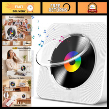 Portable Bluetooth CD Player - Desktop Music Player for Home  Travel, AUX Input
