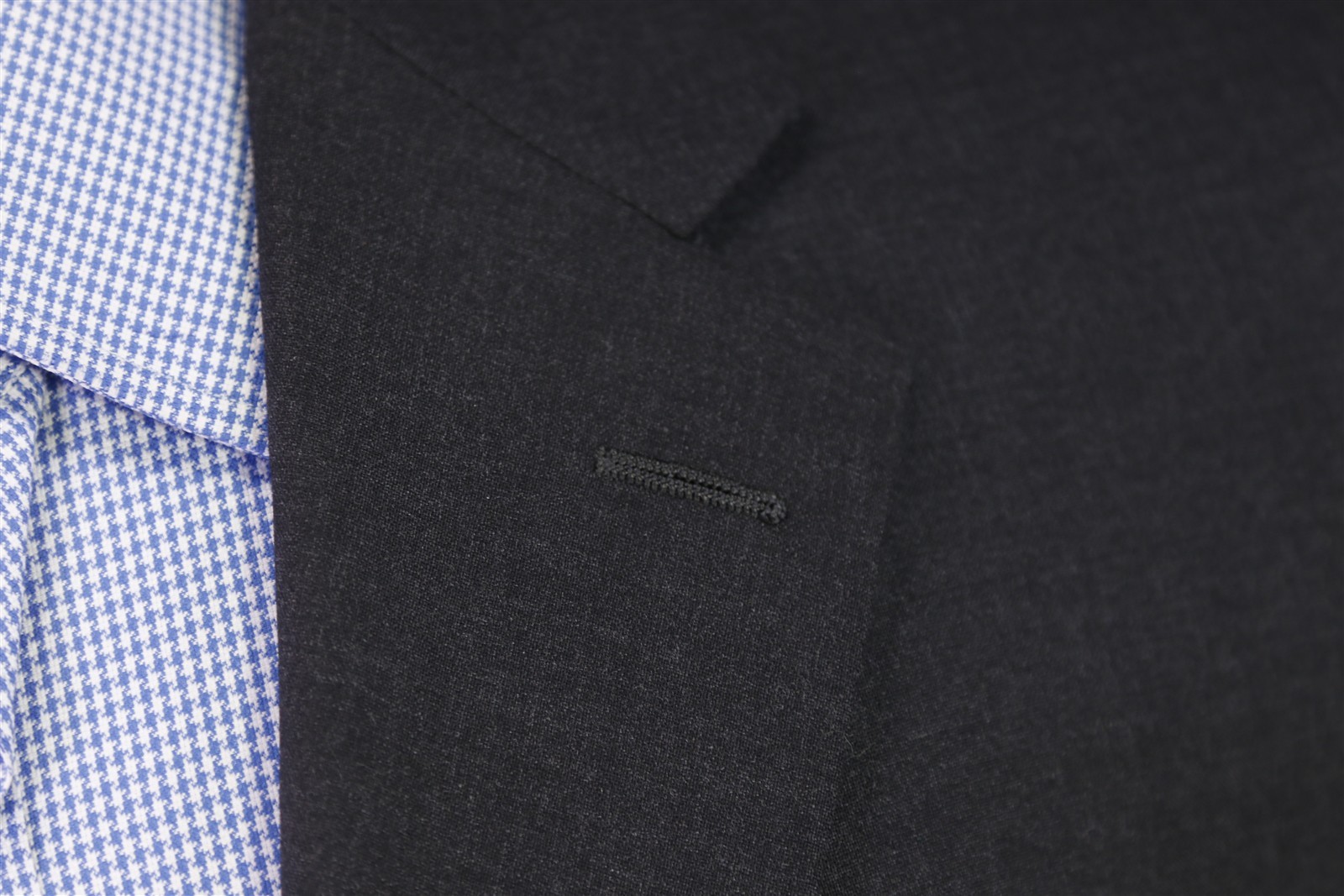 Hickey Freeman Gray Blazer Solid Wool 2-Btn Linds… - image 5