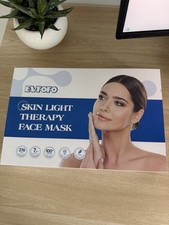 EVFOFO Light Therapy Face Mask LED 7 Settings Portable Skin Rejuvenation White