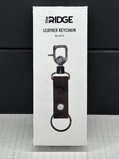 The Ridge Leather Keychain - Black - New Sealed Box 4  Leather Quick Release NEW