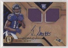 2018 Panini Gold Standard Rookie Jersey Double 33/75 Jaleel Scott #265 Auto jc3