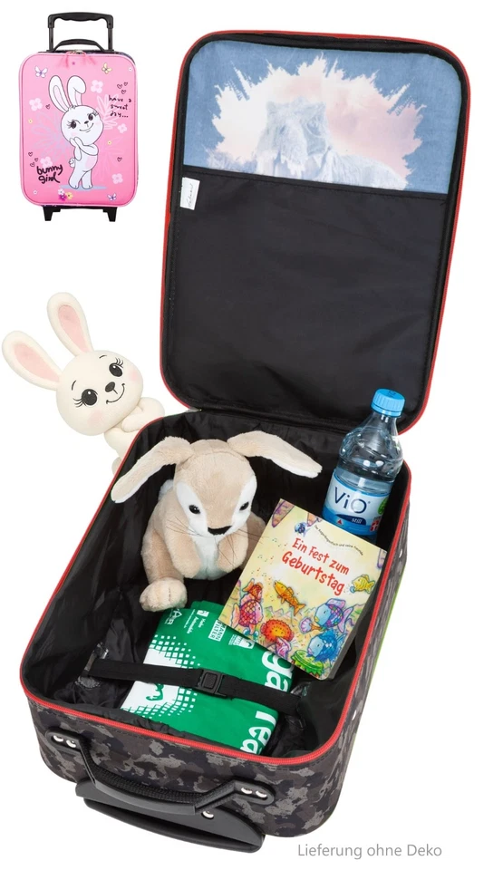 Kindertrolley Mädchen Kinderkoffer Fabrizio Spiel Koffer Bag 5021 Rosa Haase +e - Bild 4 von 4