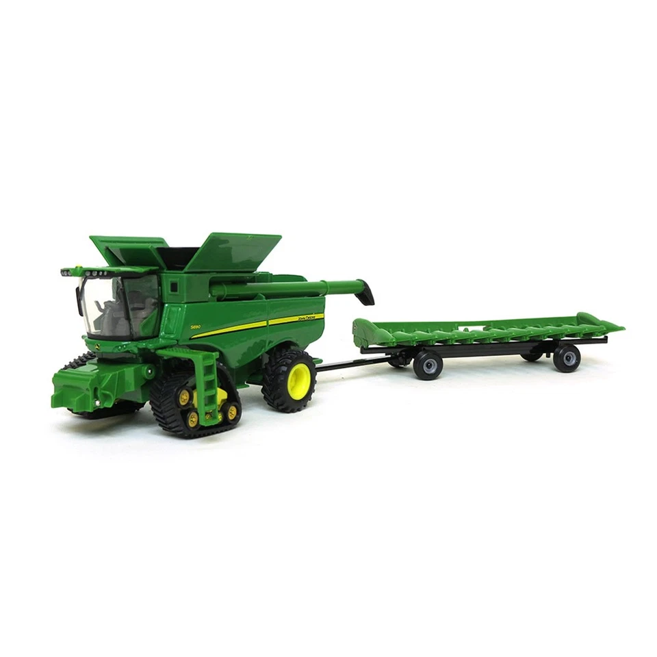 1/64 John Deere S690 Combine on Tracks with Grain and Corn Heads by ERTL LP53303 - Image 4 of 4