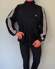 Adidas Trainingsjacke Jacke Track Jacket Schwarz Gr. 2XL Vintage