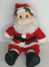 Vintage Christmas TY Buzz 9" Elf Boy with Santa Suit