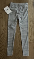 NWT Athleta Girl High Rise Chit Chat Tights  Color: Gray  Size: Small 7