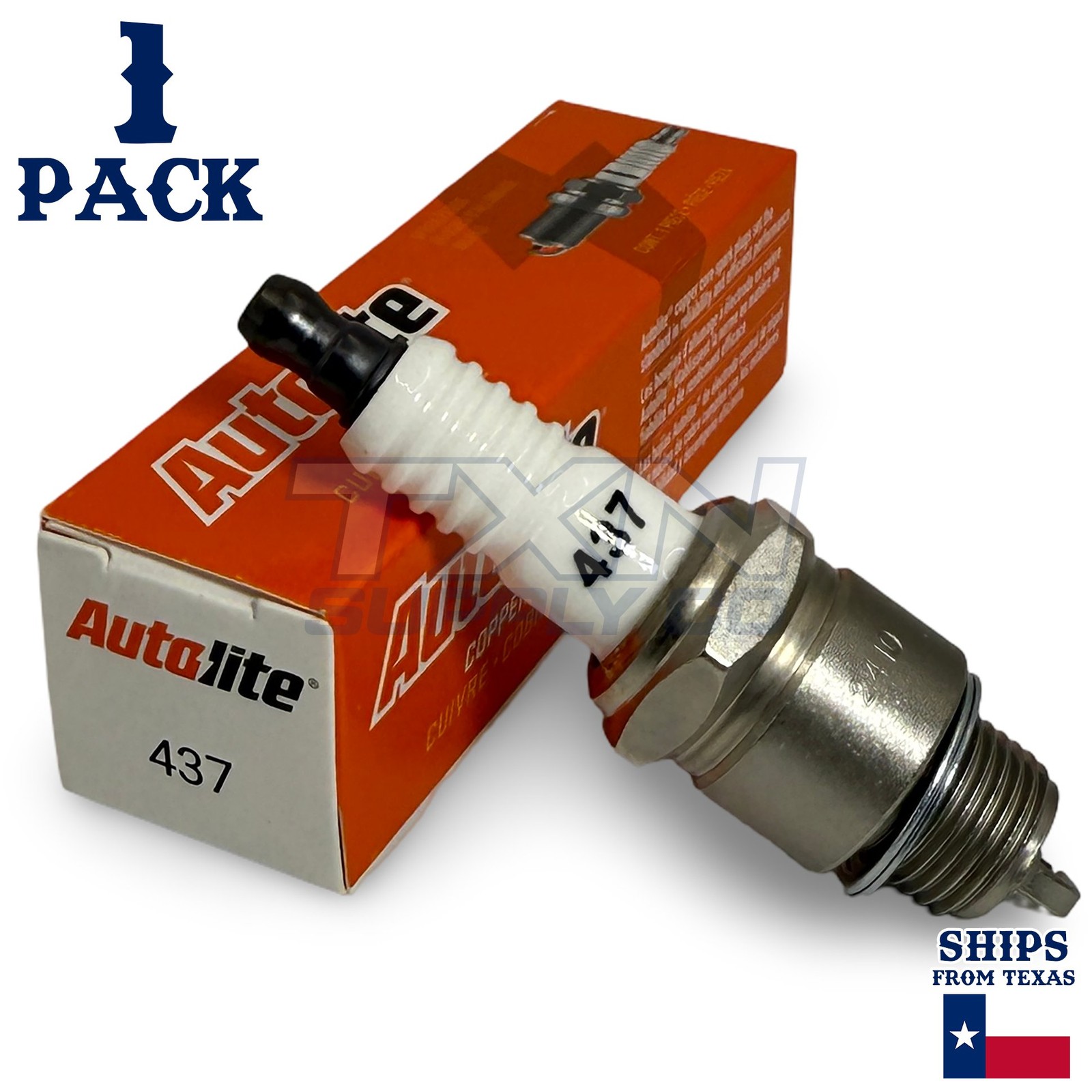 1 Pack Autolite 437 Copper Core Spark Plug