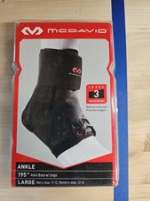 McDavid 195 Ankle Brace with Straps - Black Level 3 Maximum See Description