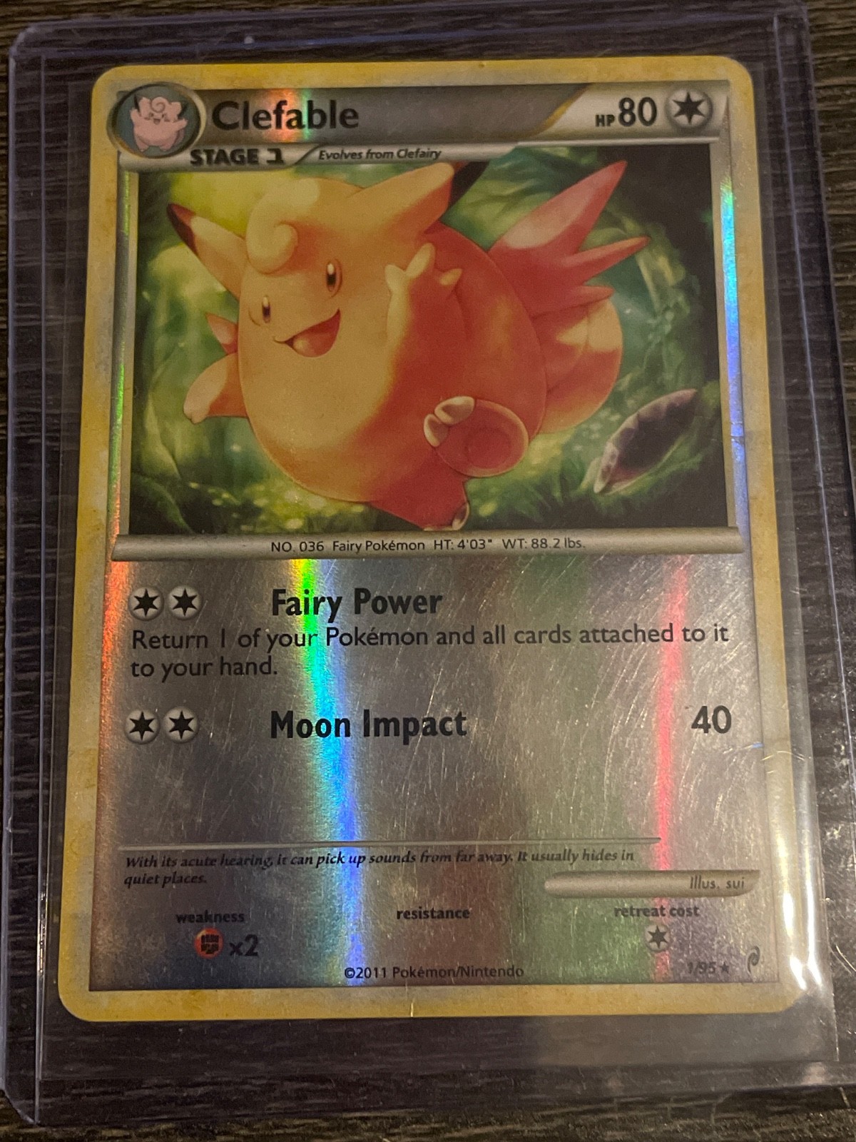 Clefable 1/95 Call of Legends Reverse Holo