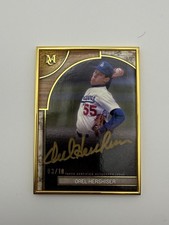 Topps Museum Orel Hershiser Dodgers Gold Frame Hard Signed Autograph /10