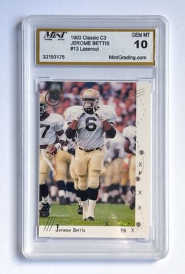 1993 Classic C3 Jerome Bettis #13 MINT 10 - FREE SHIPPING