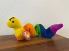 1995 Vintage Retired Ty Beanie Baby - INCH the Worm Plush Toy - With Tag