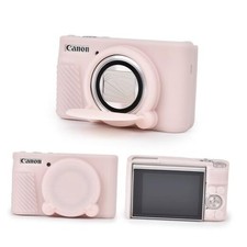 Silicone Case Compatible for Canon Powershot SX740/SX730 HS Digital Jelly Pink