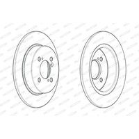 Ferodo 2X Bremsscheibe Hinten Ø259 Mm Voll Beschichtet FüR Suzuki Swift IV FZ