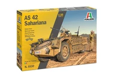 Italeri 6530 1/35 Military Model Kit WWII Italian AS.42 Sahariana Car w/PE Parts