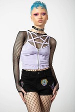 KILLSTAR Oracle Denim Shorts In Black