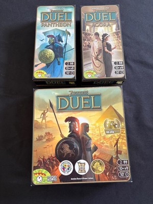 7 Wonders Duel Complete Bundle - Base Game + Pantheon & Agora Expansions