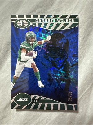 2024 Panini Illusions #69 Garrett Wilson Jets Sapphire Trophy Collection 75/75