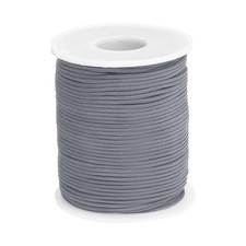 0.06 Inch x 54 Yards Nylon String Bracelet String Braided Nylon Thread Gray