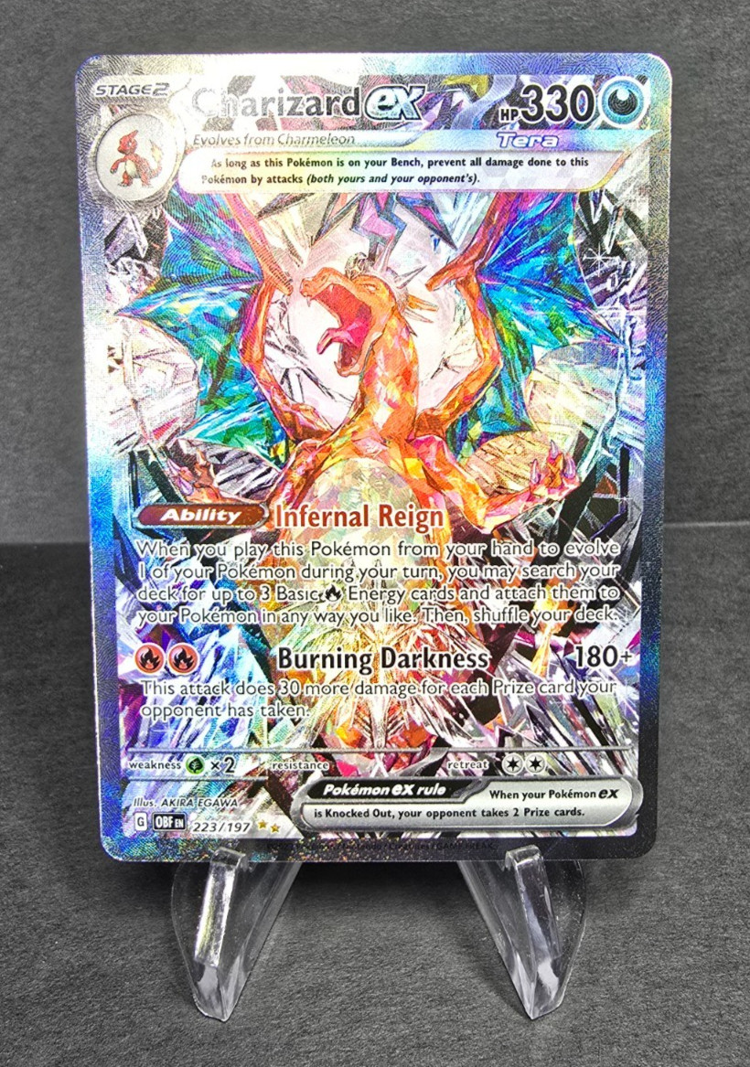 Pokémon Charizard EX Special Illustration Rare (SIR) Obsidian Flames 223/197 NM