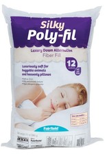 Fairfield Silky Poly-Fil, Premium Polyester Fiber Fill, Soft Pillow Stuffing for