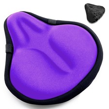Bicycle Seat Cushion, Wide Gel Exercise Bike Seat Cushion for Women Men Comfo...