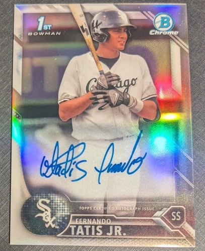 2016 Bowman Chrome 1st Fernando Tatis Jr Refractor Auto #d /499