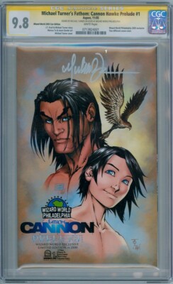FATHOM CANNON HAWKE #1 WW VARIANT CGC 9.8 SIGNATURE SERIES SIGNED MICHAEL TURNER