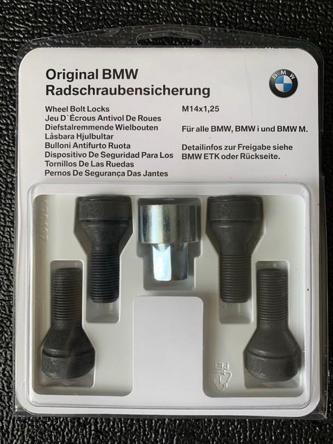 BMW Echte prestaties vergrendeling wiel bouten sloten set (36 13 2 453 961 BMW Echte prestaties vergrendeling wiel bouten sloten set (36 13 2 453 961