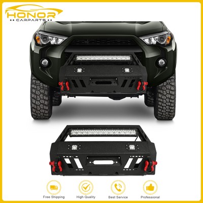 Powder Coated Front Bumper For 2010-2020 Toyota 5 Gen 4 Runner w/ LED Light Bar