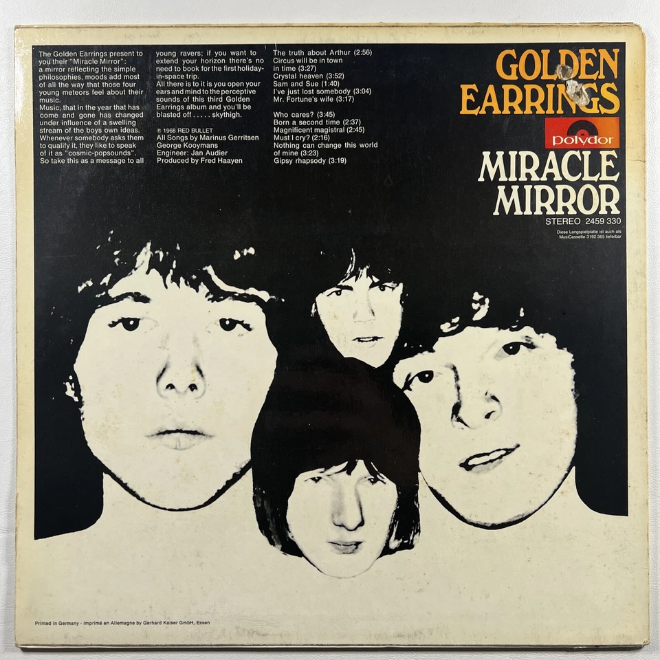 Golden Earrings “Miracle Mirror” LP/Polydor 2459 330 (EX) German 1980 - Image 2 of 4