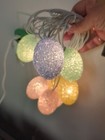 1 set of 10 Crystal Pastel Easter Egg String Lights Melted Popcorn  — photo 3