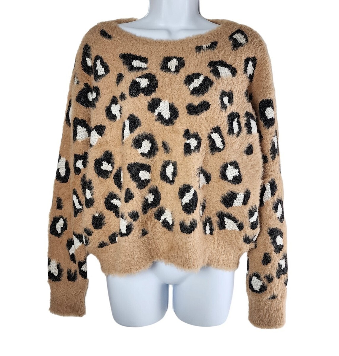 Fuzzy Sweater Express Cheetah Sweater Fuzzy Sweater Express