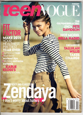 Teen Vogue Magazine Zendaya Bella Hadid Pete Davidson Tallulah