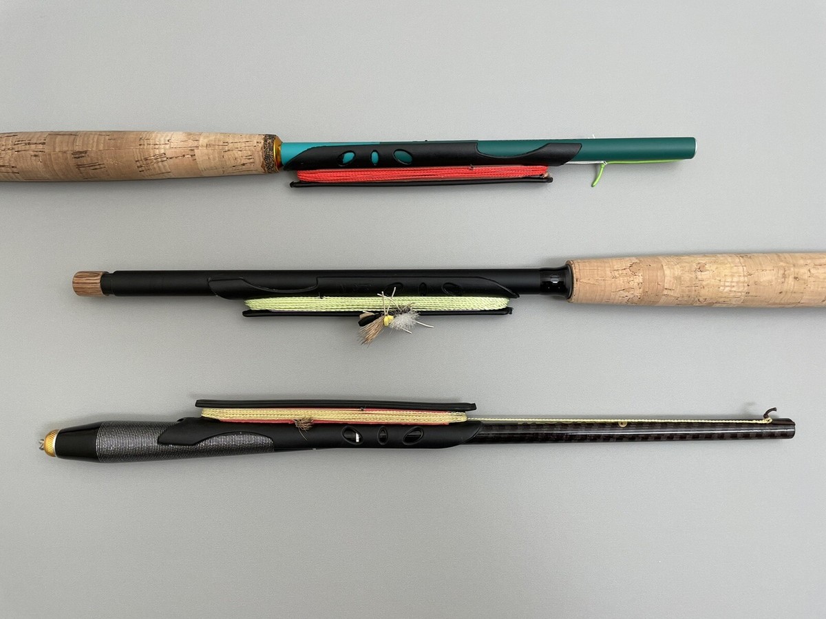 Tenkara fly fishing pole rod line holder winder keeper clip on