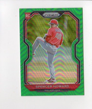 2021 Prizm Baseball Spencer Howard Rookie #66 Green Prizm Philadelphia Phillies