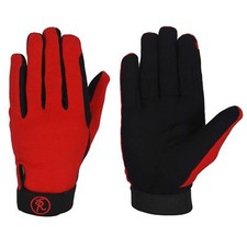 Riders Trend Girls Every Day Equestrian Riding Gloves, Red, Small