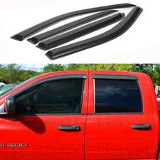 For Dodge Ram 1500 2500 3500 Quad CAB 2002-2009 Window Vent Visor Rain Deflector