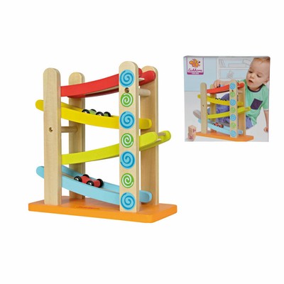 Eichhorn Color Car Racetrack Wood Playing Toy Car Motor Coordination