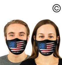 USA FLAG couples matching face masks -face mask 2 pcs couple match face cover