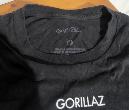 Camiseta Gorillaz Demon Days Gráfica Concierto Negra Talla XL ~Excelente Estado - Imagen 4 de 5