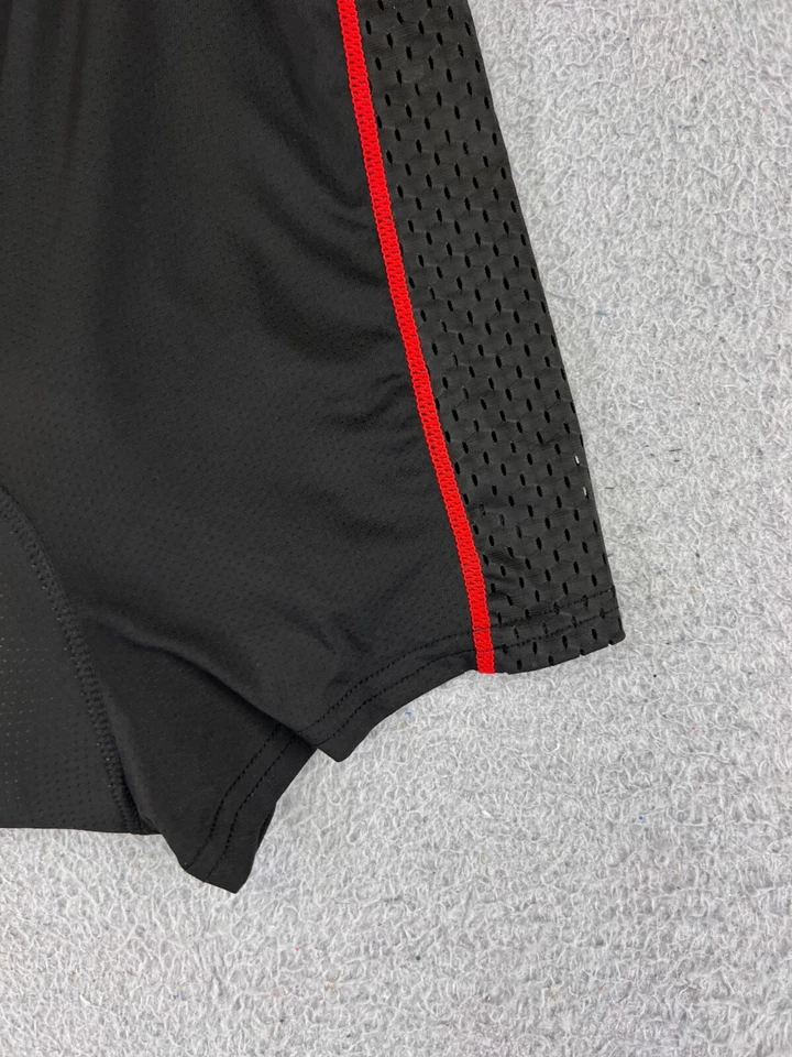 Pantalones Cortos de Ciclismo Para Mujer Medianos Negros Rojos Nylon Mezcla Spandex Acolchados Súper Gel Foto 2 de 4
