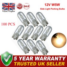 T10 501 Bulbs 12v 5W sidelight Capless Number Plate w5w Halogen Car Bulb (x 100)