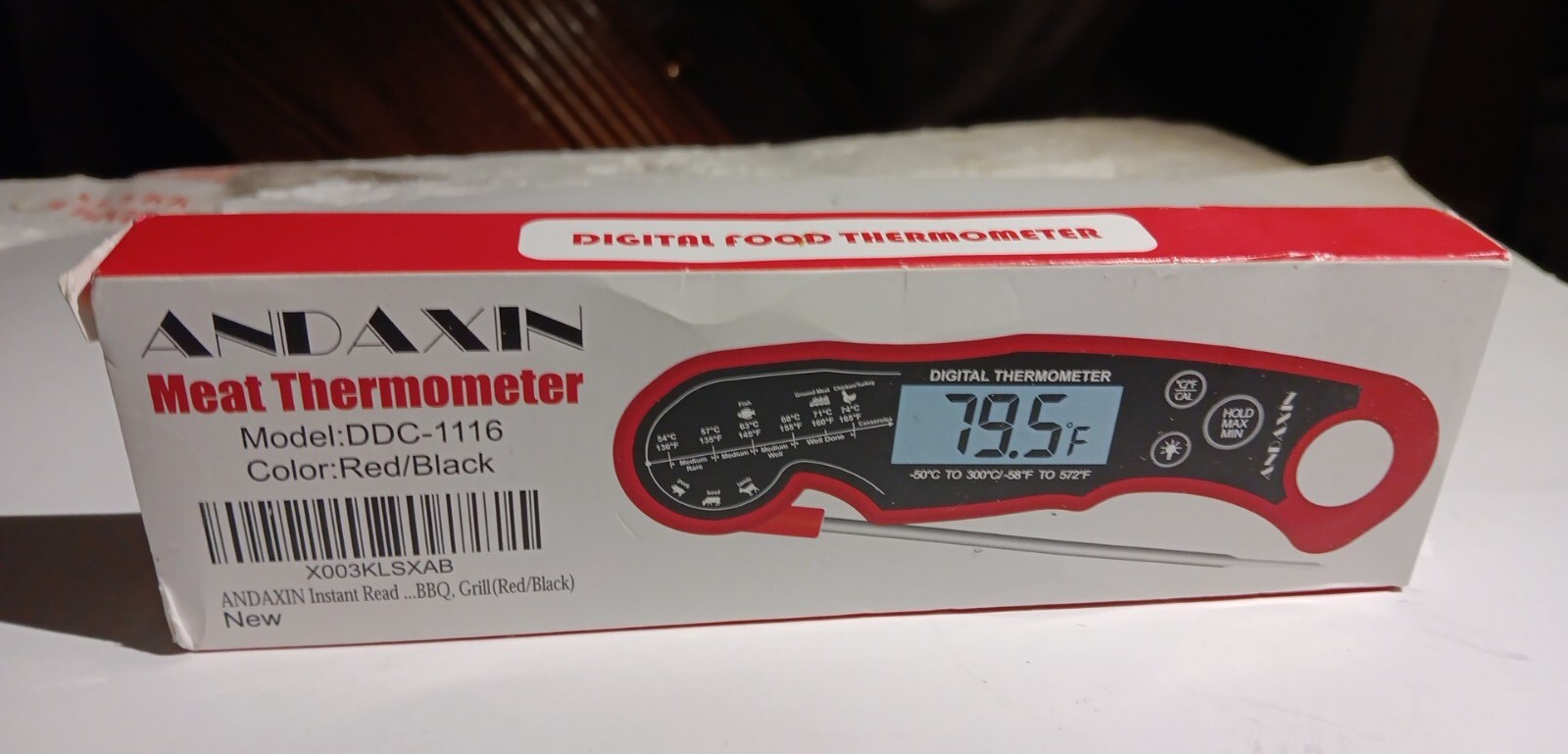 Meat Thermometer Digital for Grilling and Cooking - ANDAXIN Waterproof Instant-image