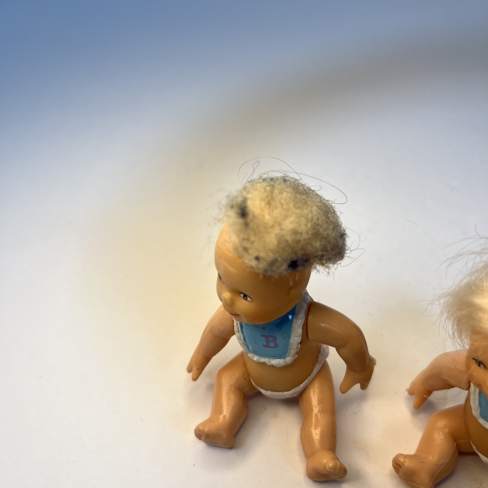 Tara Toys Vintage ABC Triplet Baby Doll B and C Articulated Blond Hair Doll Toys