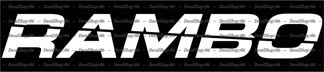 RAMBO Electric Bikes - Outdoor Sports - Vinyl Die-Cut Peel N' Stick Decals