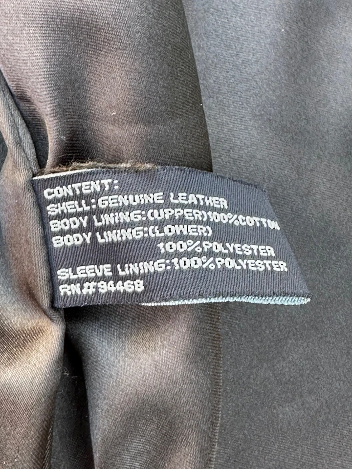 Camisa chaqueta vintage de cuero de gamuza para hombre Claiborne talla L. Foto 4 de 4