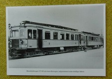 Postcard Benzoline Railcar VT 302 with Sidecar of KBE (6-21)