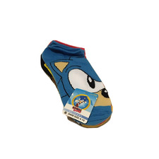 SONIC The Hedgehog Novelty 5 Pairs No-Shows Socks Adult Shoe Size 4-10 NWT